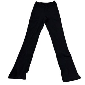 Vintage Y2K Bebe Women’s Black Size 6‎ Flare Stretch Polyester Pants 26x32”
